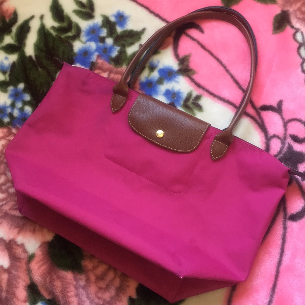Preloved Long champ Le pliage Large long handle ❤️